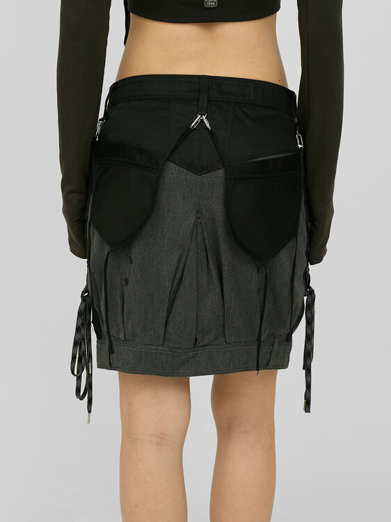 Girbaud Bi-Material Skirt 