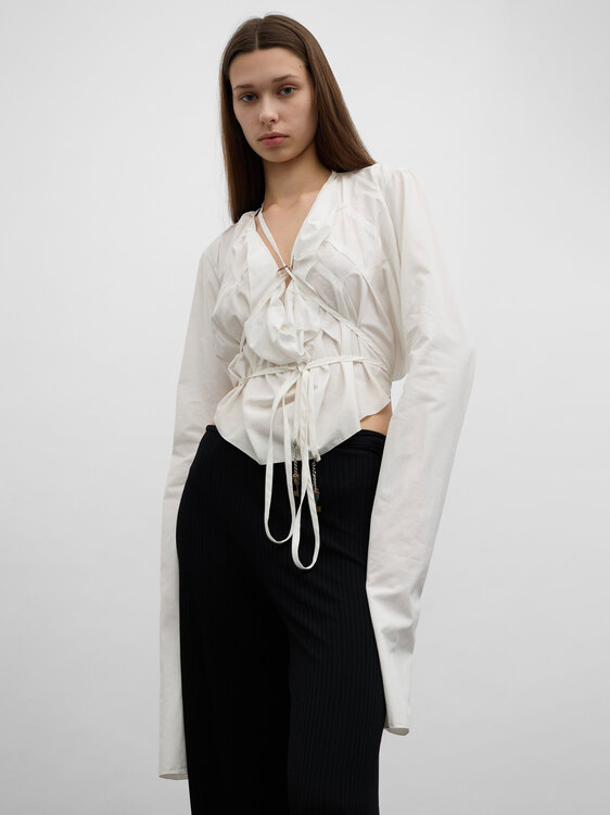 Gaultier White Origami Blouse 
