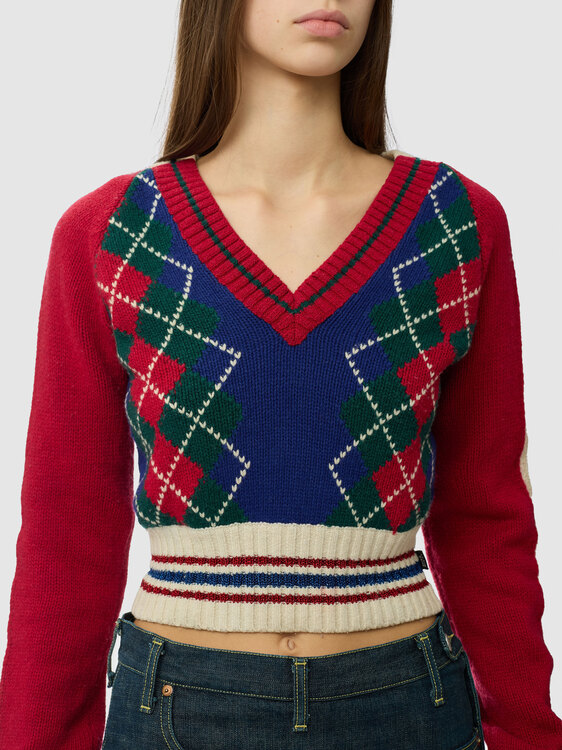 Miss Sixty Argyle Jumper 