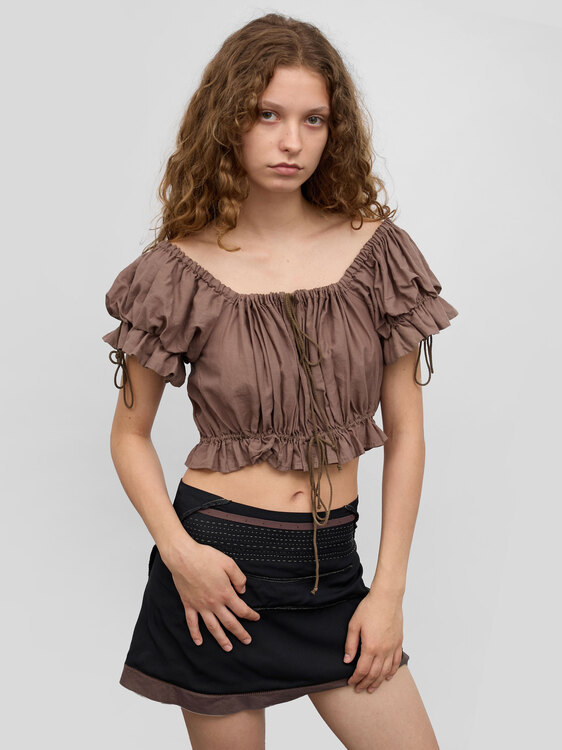 Michiko Koshino Milkmaid Blouse 