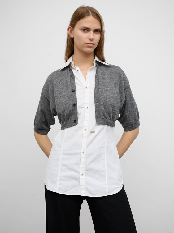 Dsquared2 Integrated Cardigan Shirt 