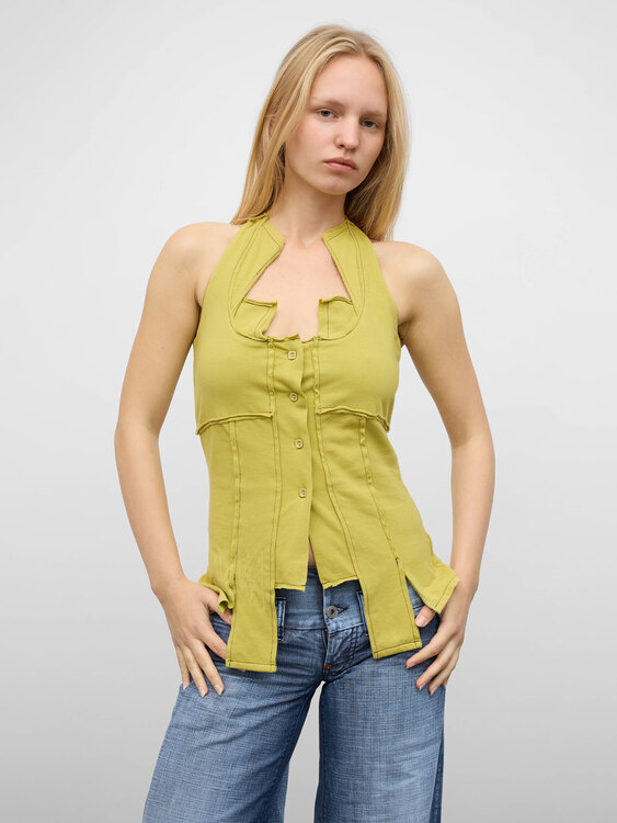 Asymmetrical Halter Top 