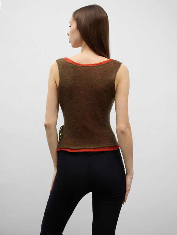 Double Layer Knitted Vest 