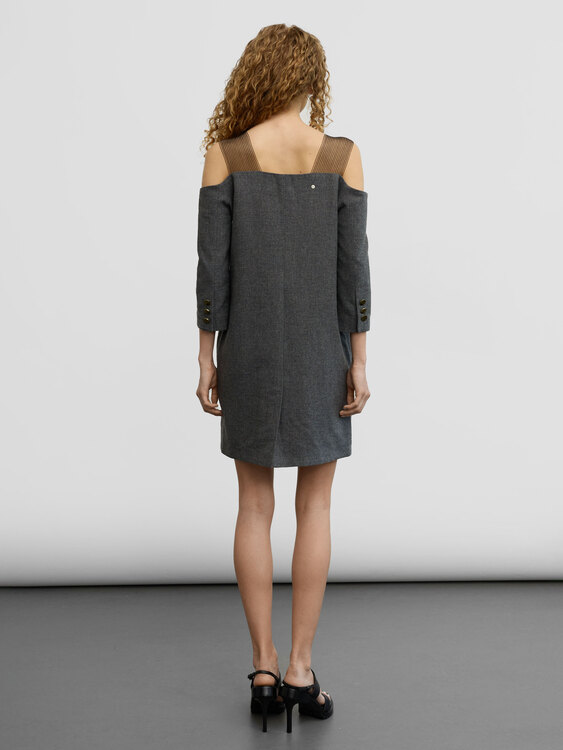 Ann-Sofie Back Deconstructed Blazer Dress 