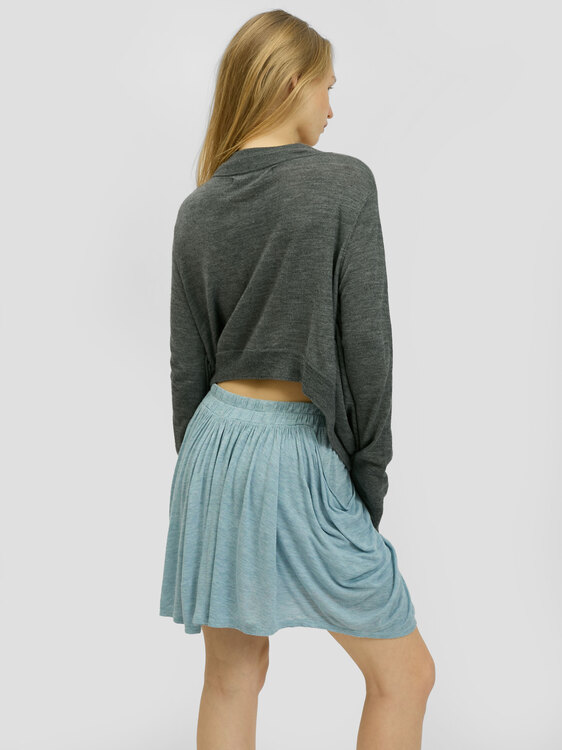 Fine Knit Button-Up Cardigan 