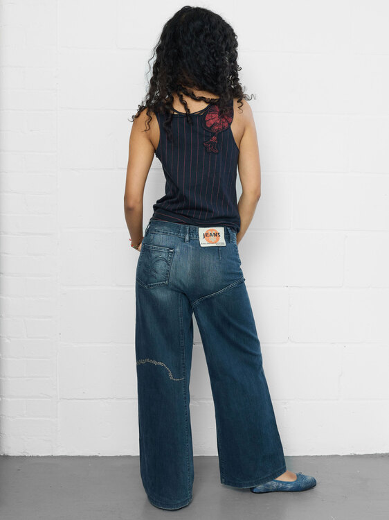 Michiko Koshino Embroidered Jeans 