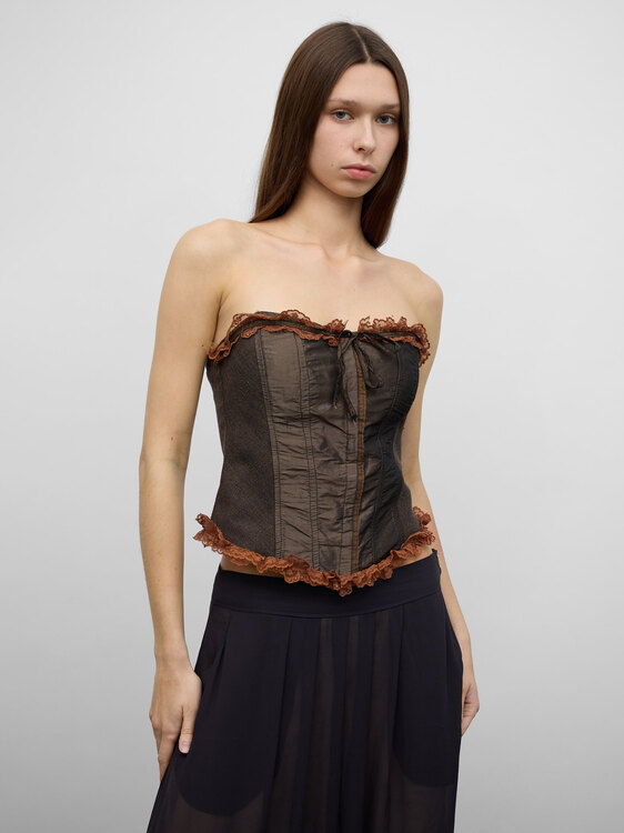 Twill Bustier Top 