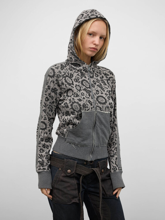 Miss Sixty Floral Print Hoodie 