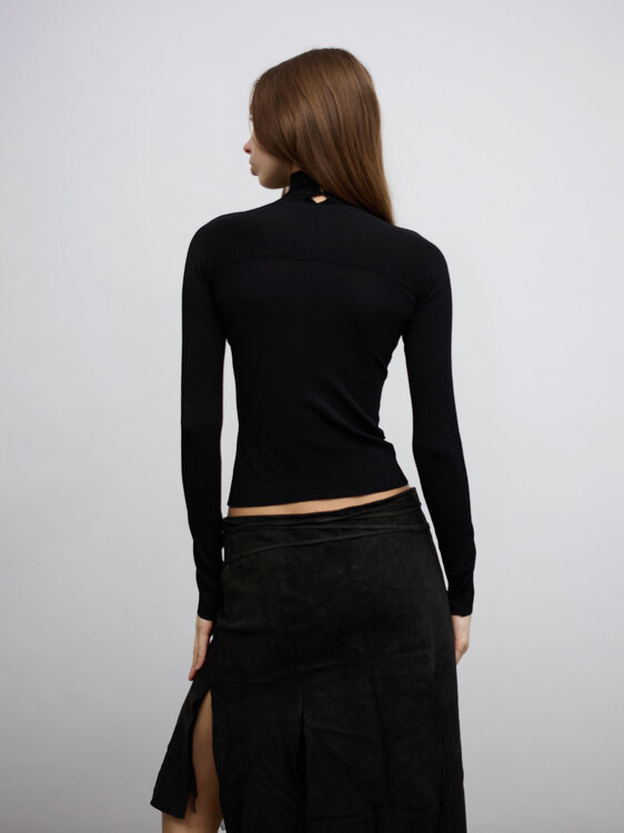 Black Turtleneck Jumper 