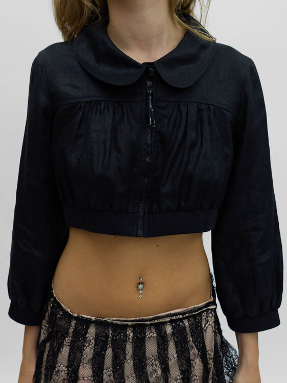 Cop Copine Black Cropped Jacket 