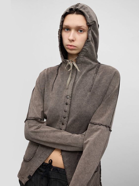 Cop Copine Acid Wash Hoodie 