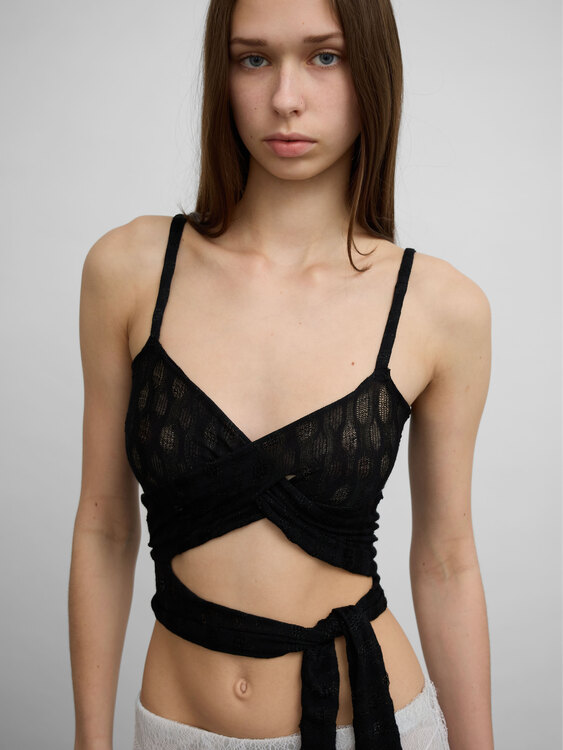 Miss Sixty Black Knit Top 