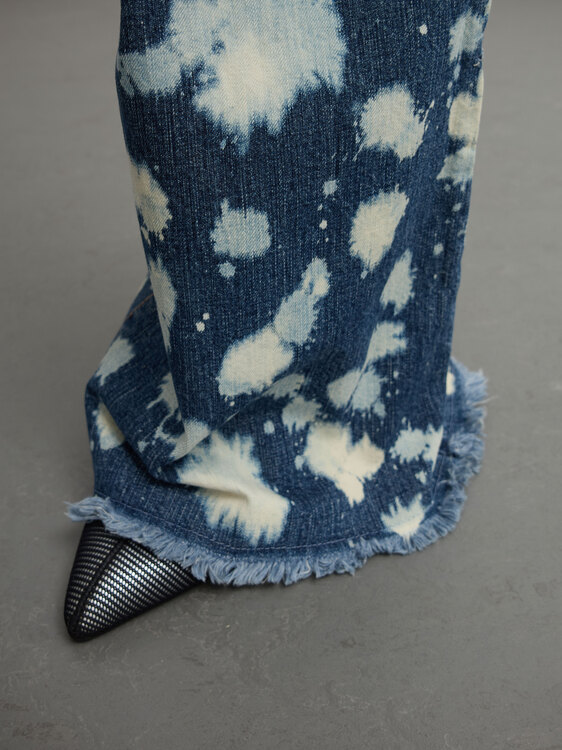 Nolita Leather And Denim Trousers 