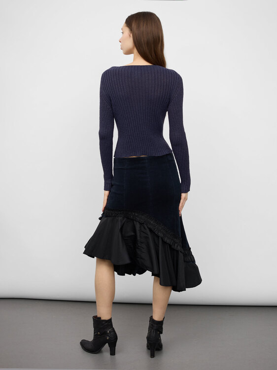 Asymmetrical Midi Skirt 