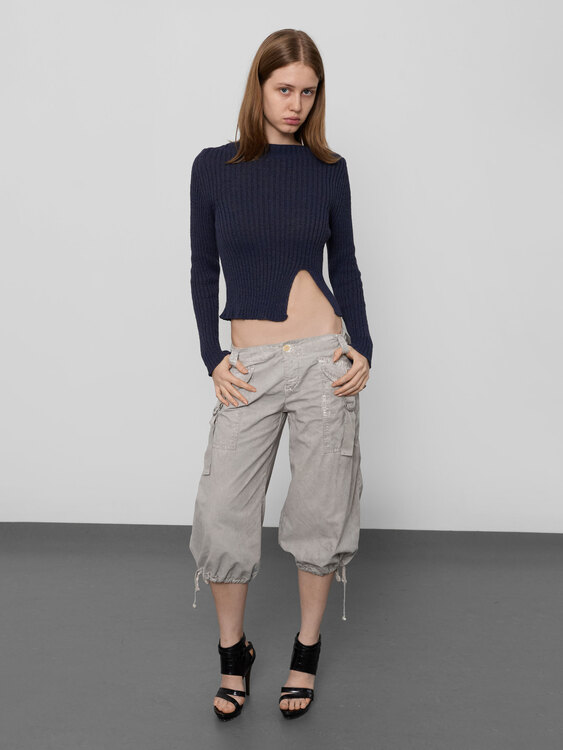 Sarah Pacini Ribbed-Knit Jumper 