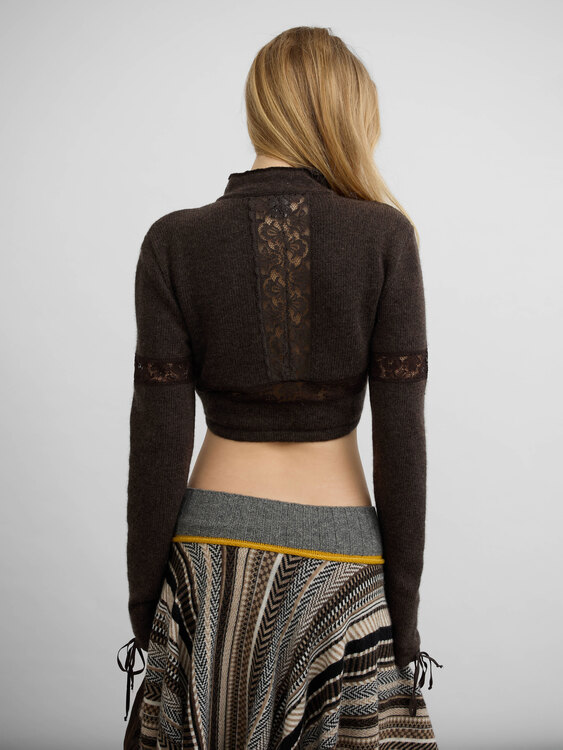 Merino Wool Knit Cardigan 