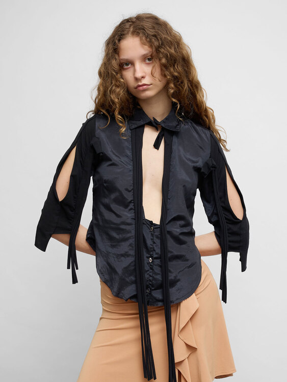 E-Play Cutout Details Blouse 