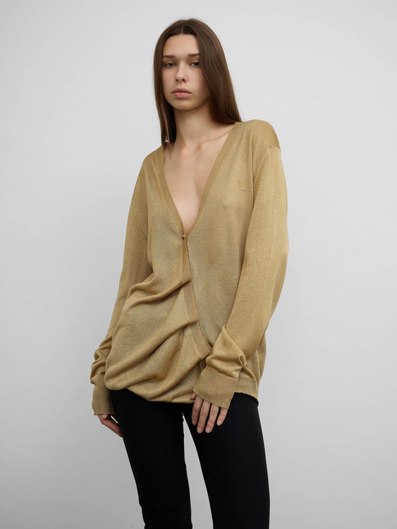 Alexander McQueen Lurex Cardigan 