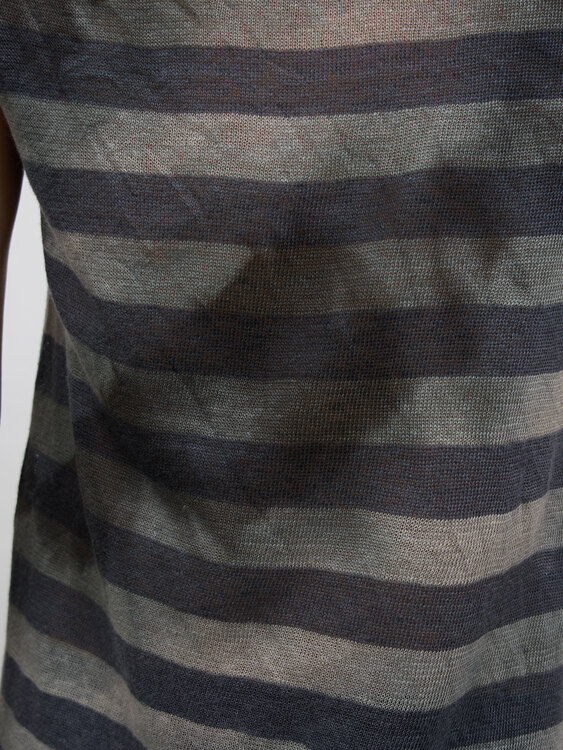 Striped Knit Sleeveless Top 