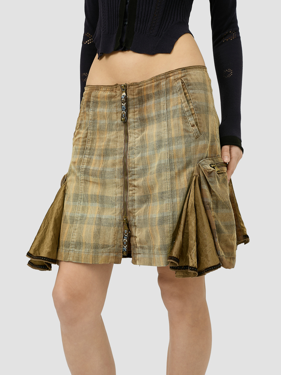 Girbaud Corduroy Mini Skirt 