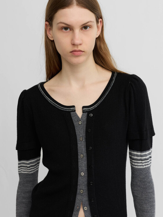 Girbaud Layered Cardigan 