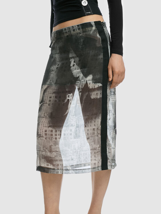 E-Play Chiffon Midi Skirt 
