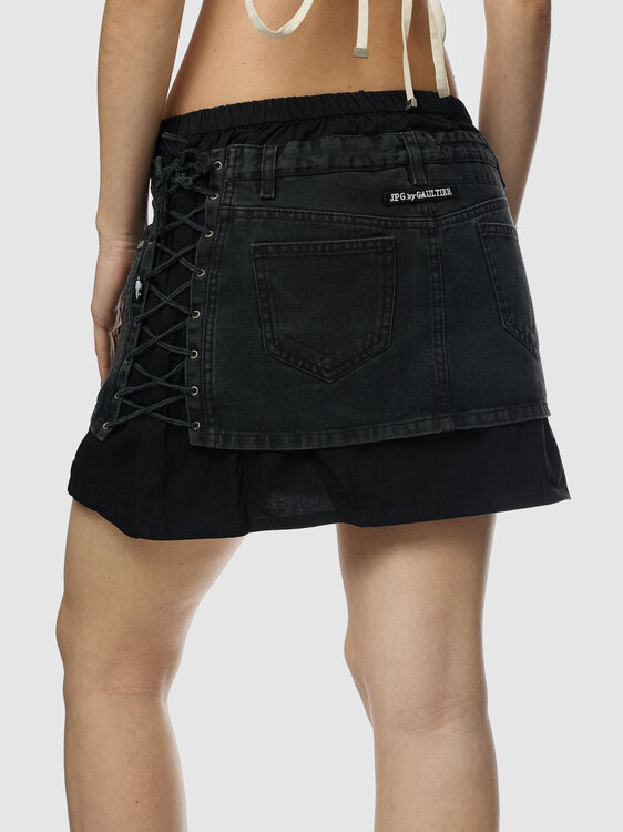 Gaultier Deconstructed Mini Skirt 