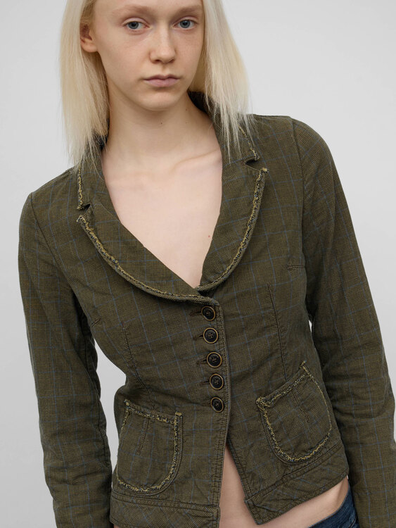 Cop Copine Tweed Pattern Jacket 