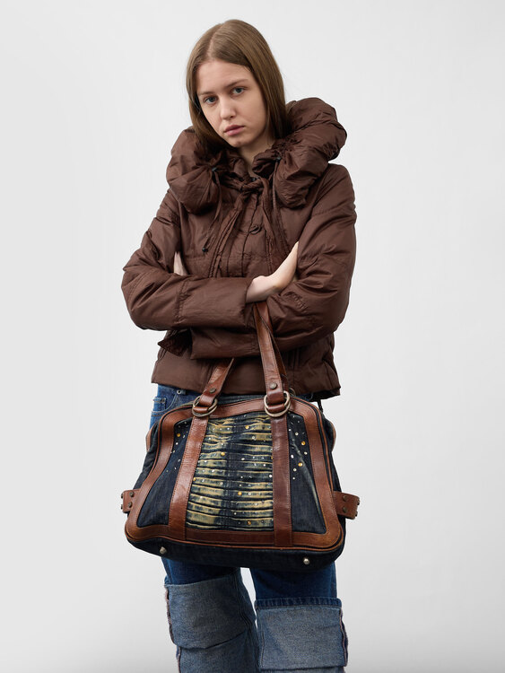 John Galliano Denim Handbag 