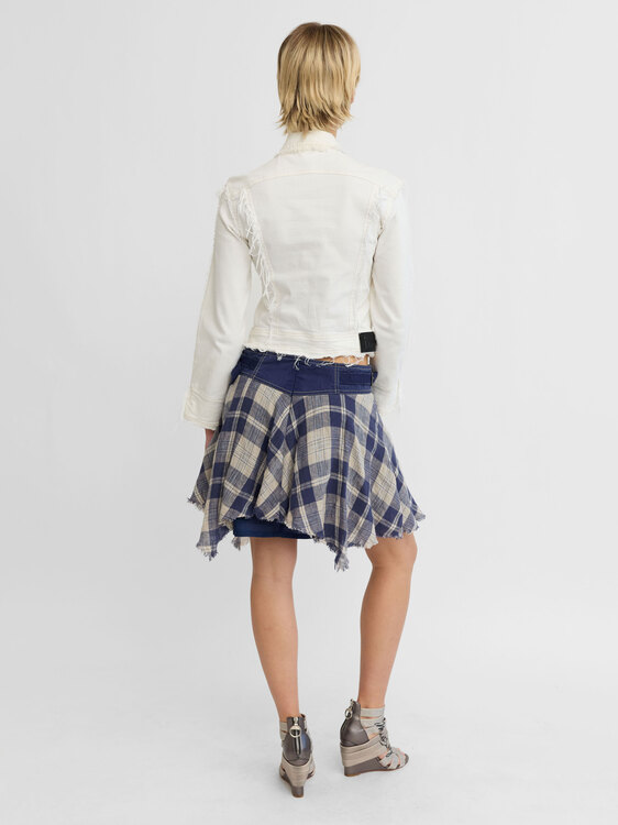 Chequered Mini Skirt 