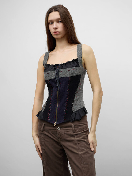 Knitted Bustier Top 