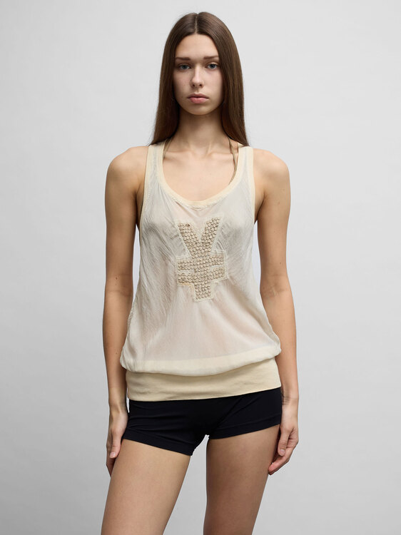 Michiko Koshino Silk Tank Top 