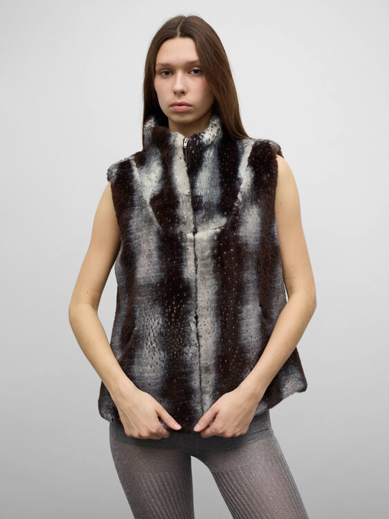 Anna Sui Faux Fur Vest 