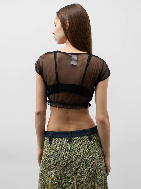 Miss Sixty Mesh Crop Top 