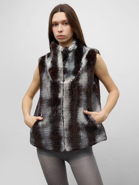 Anna Sui Faux Fur Vest 