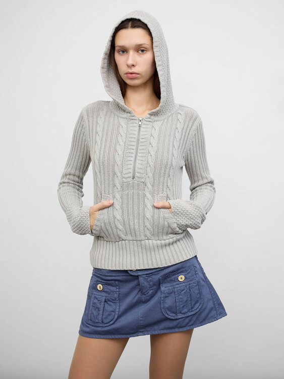 DKNY Knitted Hoodie 