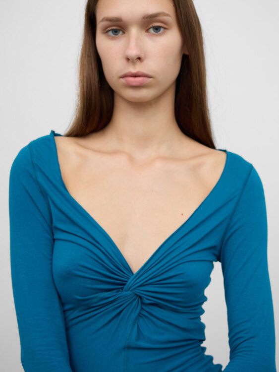 Michiko Koshino Draped Blouse 