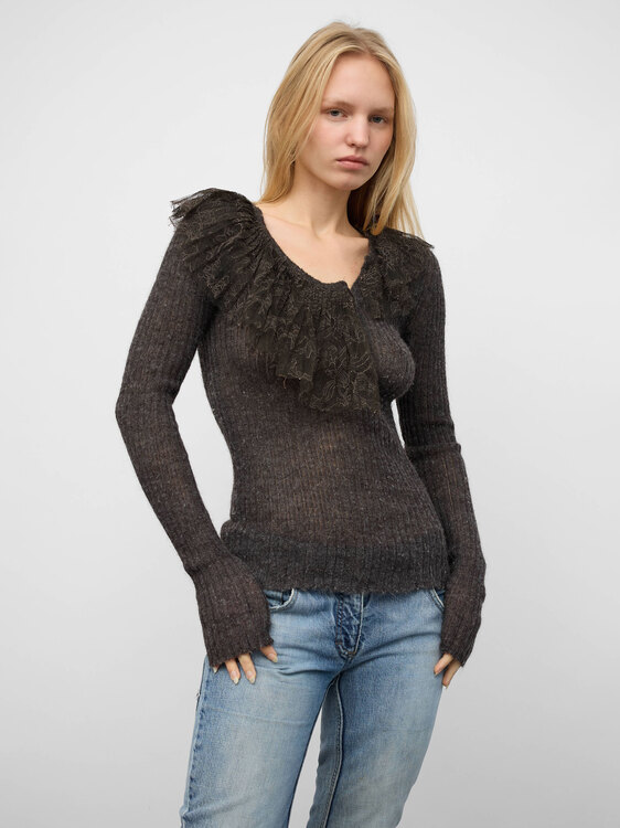 Gaultier Lace Collar Jumper 