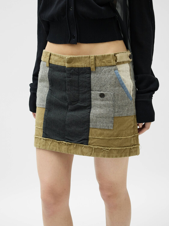 Dsquared2 Patchwork Mini Skirt 