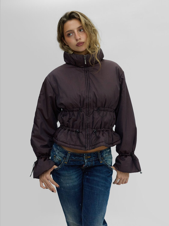 Gathered Puffer Jacket 