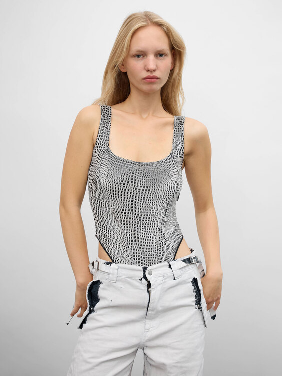 Anti-Flirt Velvet Bodysuit 