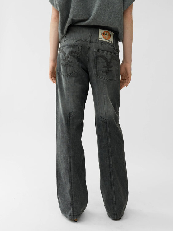 Michiko Koshino Wide Leg Jeans 