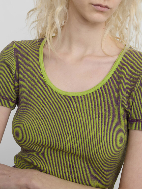 Miss Sixty Rib Cotton T-Shirt 