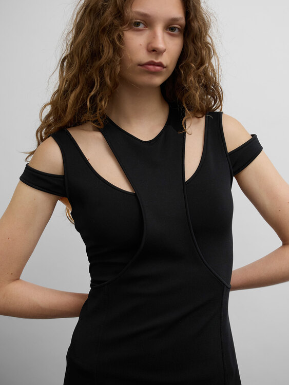 Plein Sud Black Mini Dress 