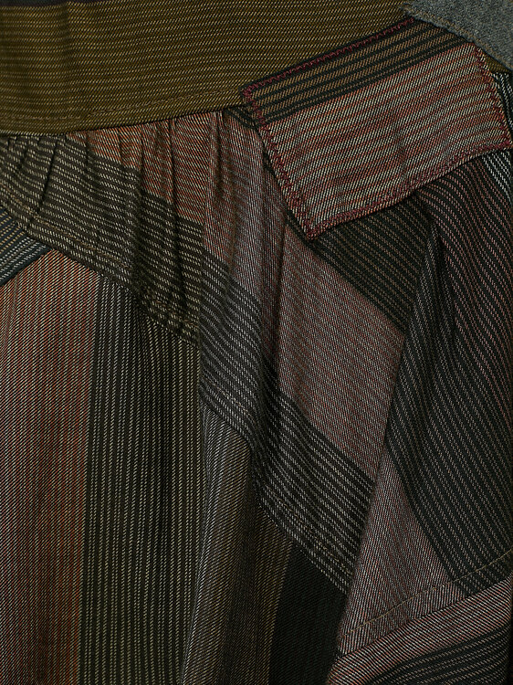 Patchwork Midi Skirt 