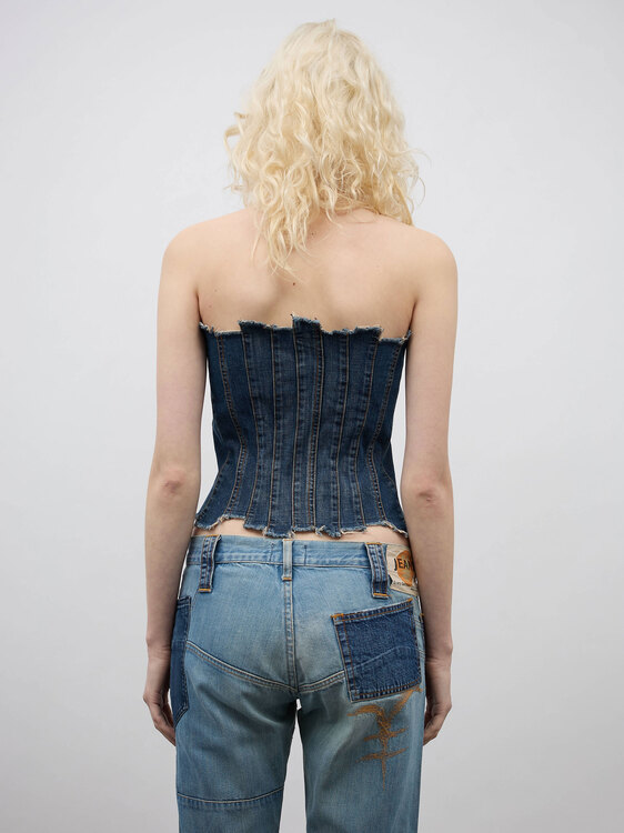 Plein Sud Denim Bustier 