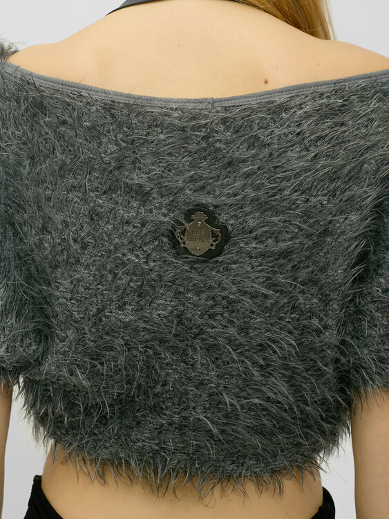 Cop Copine Fuzzy Crop Top 