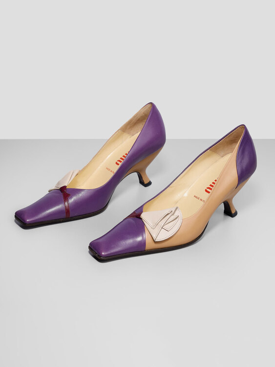 Miu Miu Leather Kitten Heels 