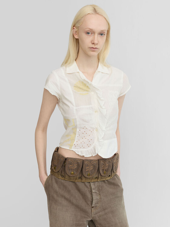 Michiko Koshino Patchwork Shirt 