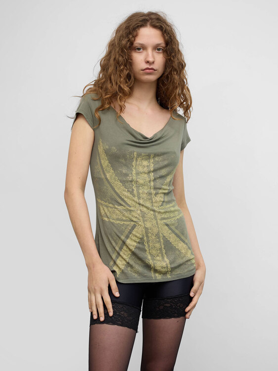 Punkyfish Cap Sleeve Top 